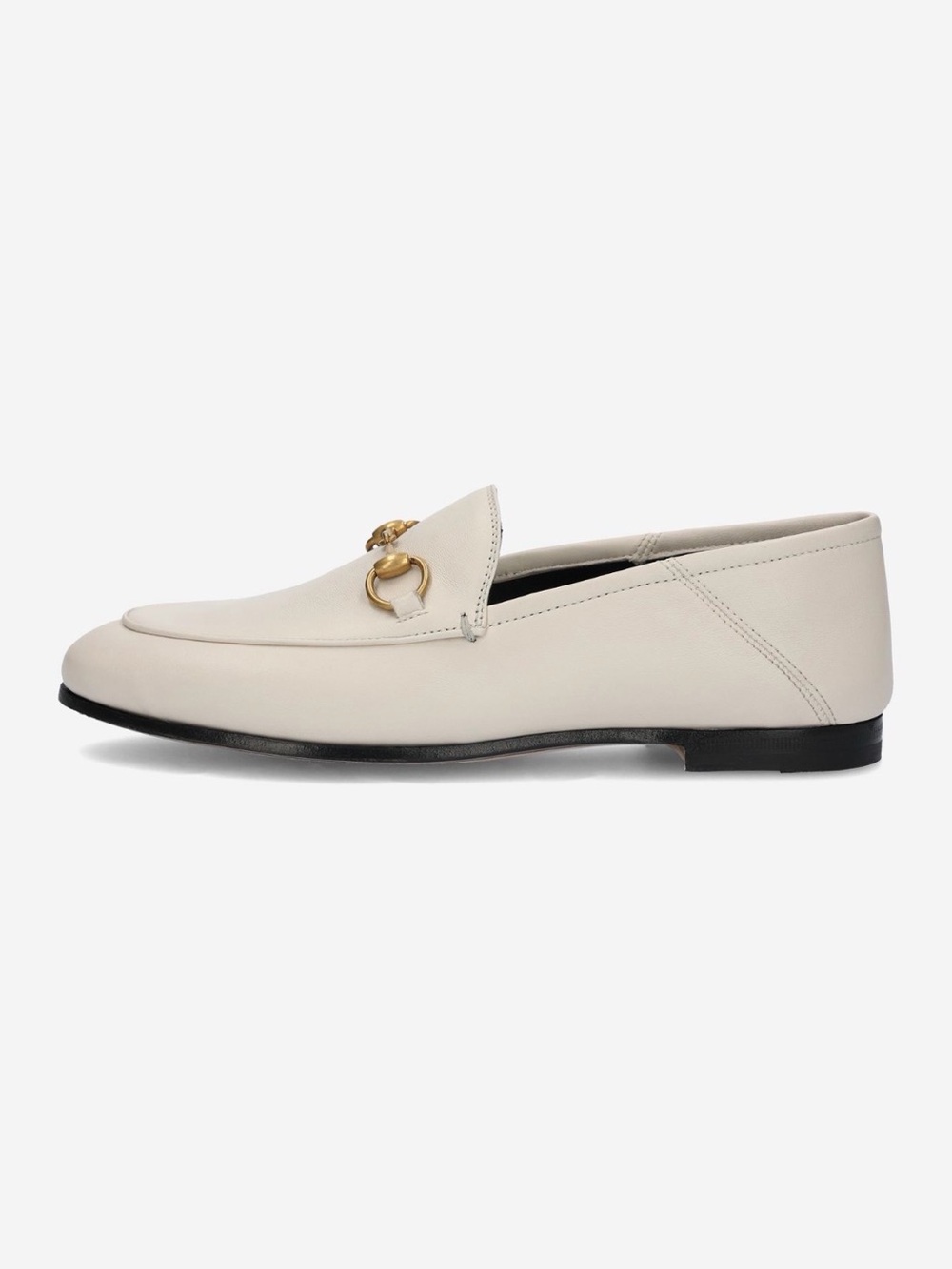 Authentic GUCCI Loafer Agnello Plonge in Mystic White EUC Sz 38.5 EU / US 8.5